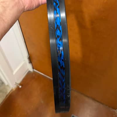 Generic 20” Bass Drum Hoop with Blue Onyx Wrap Inlay image 2