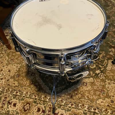 Rogers "Big R" Dyna-Sonic 5x14" Brass Snare Drum 1975 - 1984 - Chrome image 5