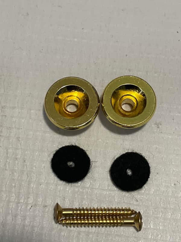2020's Jackson JS Dinky Series Guitar Oversize Factory Gold Strap Buttons image 1