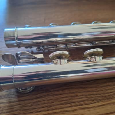 Yamaha Yfl 61 c foot Mid 70s - Sterling silver image 12