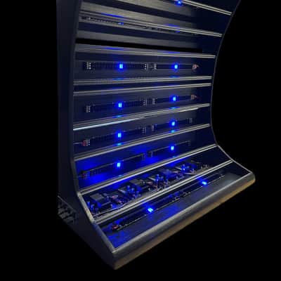 Uryan Modular 28U/196HP Classical Series eurorack case with LED light 2026 - Black image 1