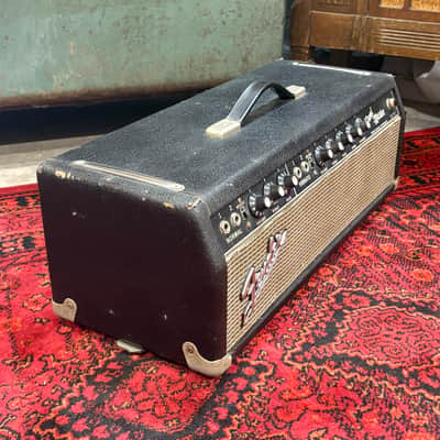 1967 Blackface Fender Bandmaster Guitar Amp Head image 2