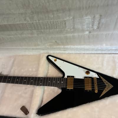 Gibson Reverse Flying V 2007 UNPLAYED Black Ebony fretboard image 14