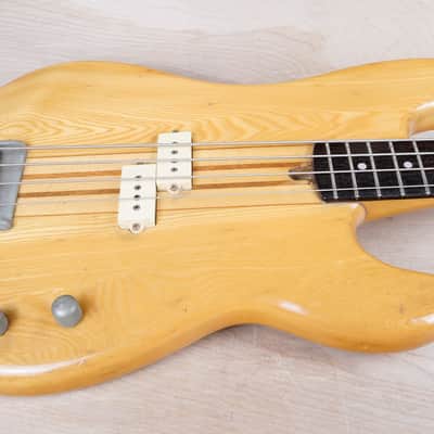 Fernandes BO-50 Bass MIJ 1970s Natural Neck-Through Vintage Made in Japan w/ Bag image 5