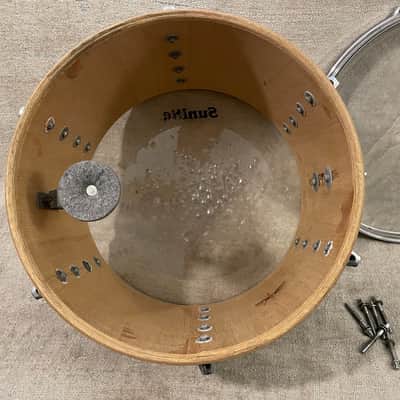 1960’s-1970’s Tempro 3 Piece Drum Kit Silver Sparkle Pearl Stencil Japan 20 / 14 / 12 image 23