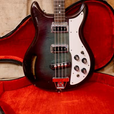 Kustom K-200 Bass Guitar 1969 - Wineburst image 3