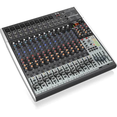 Behringer XENYX X2442USB Premium 24-Input 4/2-Bus Mixer with XENYX Mic Preamps and Compressors, Bundle with TAPH100 Studio Monitor Headphones and 2x 25' XLR Microphone Cable image 5