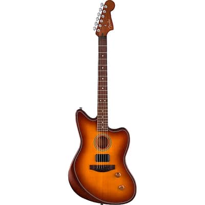 Fender Acoustasonic Standard Jazzmaster Electric Guitar. Honey Burst image 3