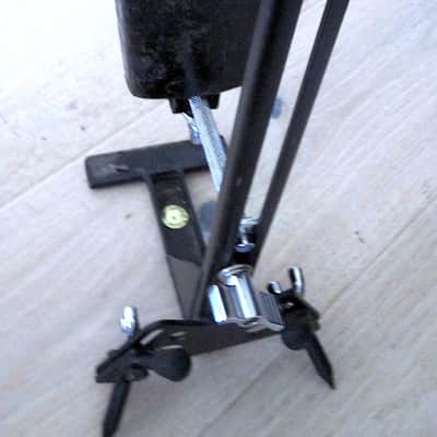 L.P. Gajate Cowbell Woodblock Accessory Pedal Mount Bracket w/LP Black Beauty Cowbell image 2
