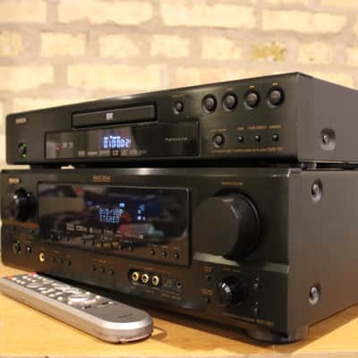 DENON AVR-1907/DVD-757 w/remote fully functional - refurbished image 2