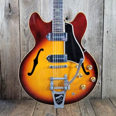 Gibson ES-330 with Factory Bigsby - All Original 1966 - Sunburst image 1
