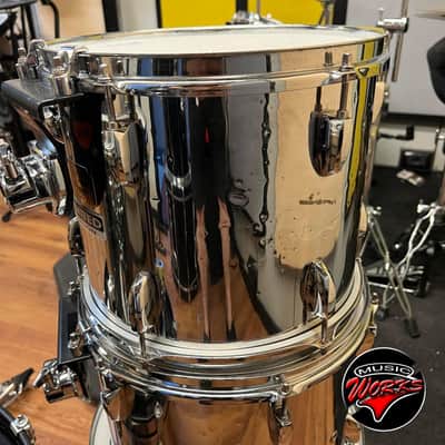 Pearl Export Chrome Mirror 10 12 13 16 16 22 + 1 Cymbal Stand image 5