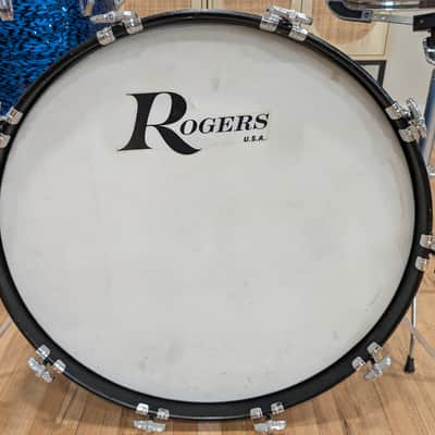 Rogers Dayton Era "Holiday" Drum Set 1967 - Blue Onyx image 20