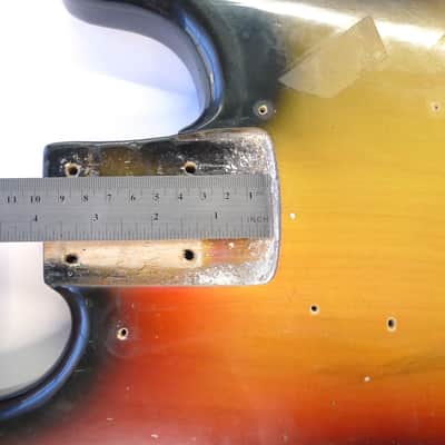 Vintage 1975 Fender P-P Precision Bass Double P-Bass Sunburst 4-Bolt Body mid-1970s image 19