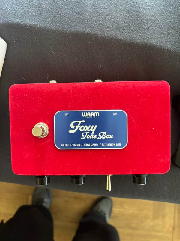 Warm Audio Foxy Tone Box Octave Fuzz Guitar Effects Pedal Limited Edition Red image 1