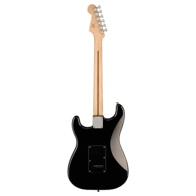 Squier Sonic Stratocaster HSS, Maple Fingerboard, Black Pickguard, Black image 2