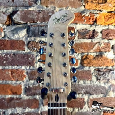 Squier Paranormal Jazzmaster XII Electric Guitar (2020s - Olympic White) image 3
