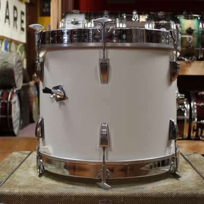 1970s Sonor Swinger Outfit in White 14x18 8x12 14x14 5x14 image 4