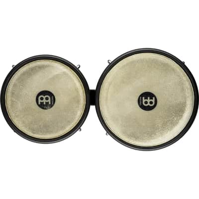 Meinl Headliner Fiberglass Bongo w/Buffalo Heads | 6-3/4" Macho + 8" Hembra | Black image 3