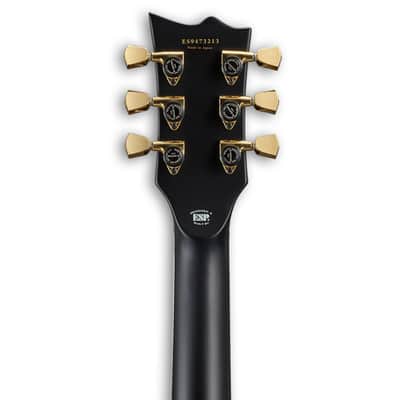 ESP E-II Eclipse Full Thickness Evertune Electric Guitar. Black image 7