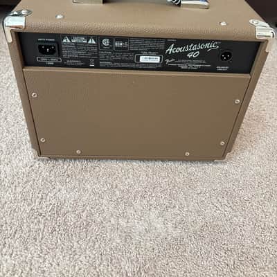 Fender Acoustasonic 40 2-Channel 40-Watt 2x6.5" Acoustic Guitar Amp 2017 - Present - Brown image 2