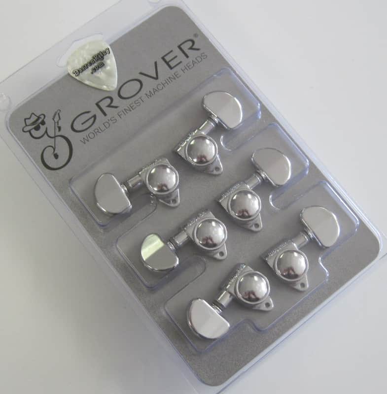 Grover 502C 3×3 Chrome Locking Tuners TK-7935-010 image 1