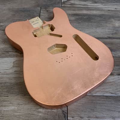 Made to Order - FRANCHIN Mars guitar body Glossy METALLIC LEAF (Gold/Silver/Copper) Basswood Poplar Telecaster-Tele-T-Style Made in Italy image 8
