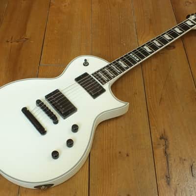ESP E-II Eclipse Snow White Satin Neckthrough 2020 image 2