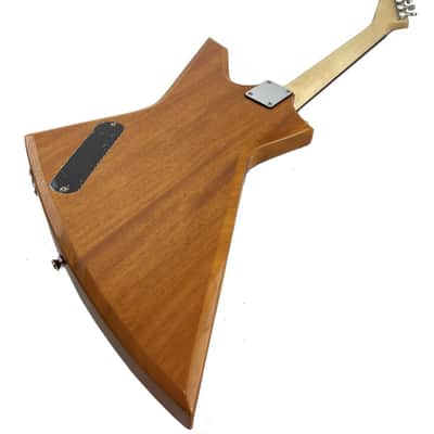 Zenison Rock Style Electric Guitar, Solid Wood Body, Maple Neck, Natural Color image 5