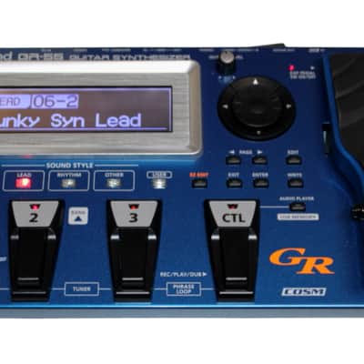 New Open Box Roland GR-55 Guitar Synthesizer Blue complete with GK-3 pickup image 20