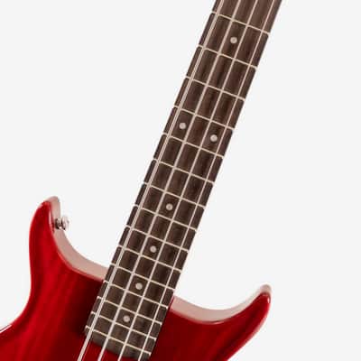 Washburn SB4R Wing Series Scavenger Electric Bass w/Gigbag, Trans Red image 8