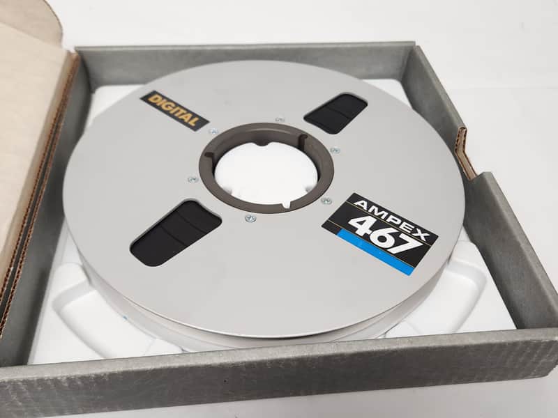 Ampex 467 1" x 4500ft x 10.5" digital audio reel to reel recording tape image 1