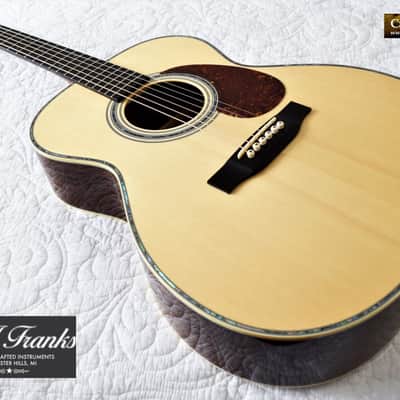 MJ Franks 000-42 Style, Short Scale, Euro Spruce, Madagascar RW, 1-11/16" Nut image 16