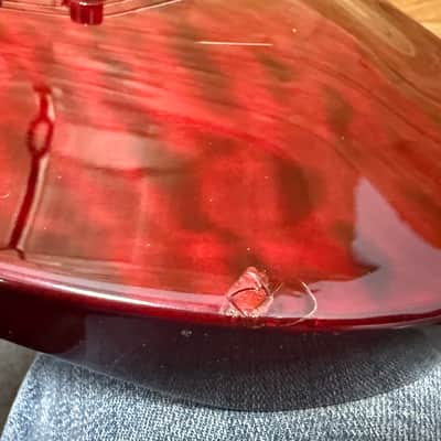 LTD ESP MH-100 QMNT Electric Guitar -2008 -Hardtail- See Thru Black Cherry - 7lbs even image 20