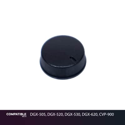 Yamaha Black Master Volume Knob for DGX-505, DGX-520, DGX-530, DGX-620, CVP-900