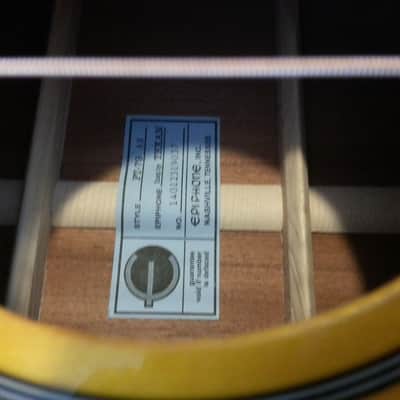 Autographed Paul McCartney signed Epiphone Inspired By 1964 Texan recent Blonde image 9