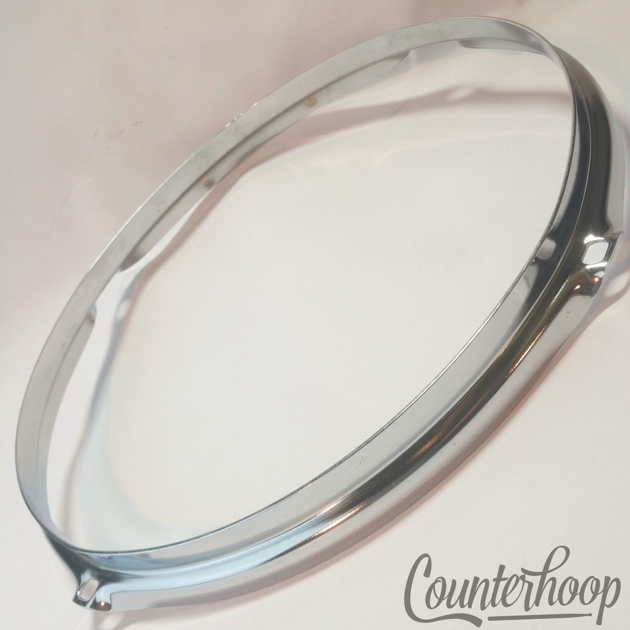 Ludwig 10"Tom Drum Rim/Hoop Double-Flange Chrome 4Hole Classic Vintage 70s USA* — main photograph