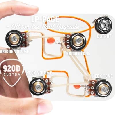 920D LP-PAGE Pre-Wired Wiring Harness w/500K Pots for Jimmy Page Mod Les Paul image 1