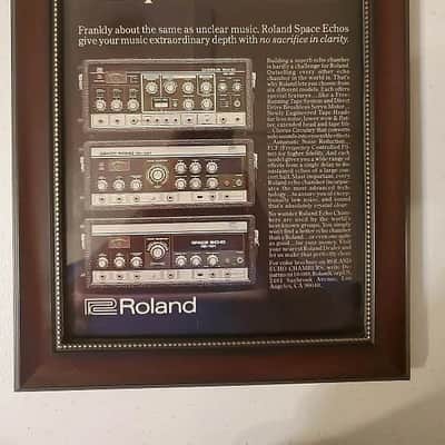 1978 Roland Color Promotional Ad Framed Roland Chorus Echo, Space Echo 201 And Space Echo 101 Original