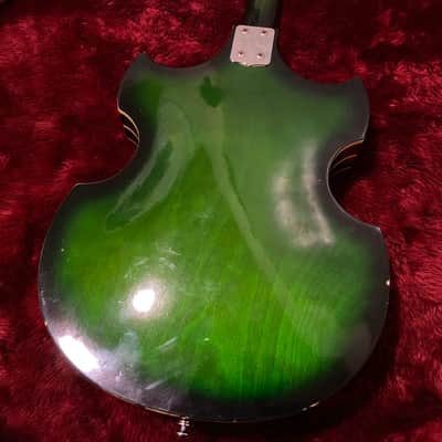 c.1960s Greco/Fujigen GR973SP MIJ Vintage Hollow Body Guitars Rare “Green Burst” image 13