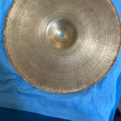 Zildjian VINTAGE 1960's A. Zildjian 14" "Medium" Hi-Hat Cymbals 1960's - Zildjian Cymbal Alloy image 10