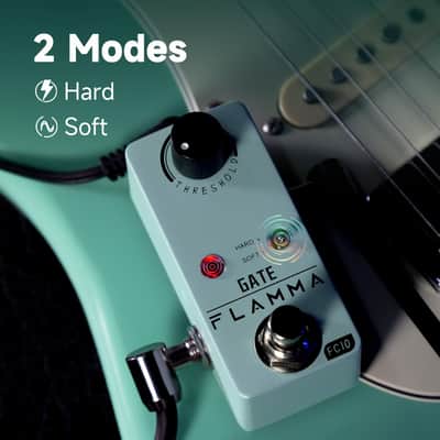 FLAMMA Noise Gate Pedal FC10 Noise Killer Guitar Pedal Noise Suppressor Effect 2 Modes for Electric Guitar and Bass True Bypass Visit the FLAMMA Store image 2