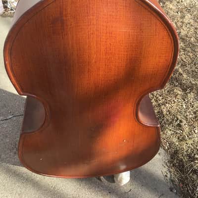 Alcoa ALUMINUM upright bass 1930s Faux wood finish image 5