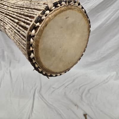 20" Hand-Made Nigerian "Talking Drum" (C020-9) image 8