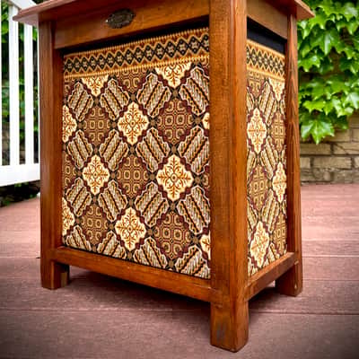 Rotary Connection Loaded 1x12 pine/plywood closed/semi open/open optional guitar speaker cabinet! Great sounding vintage Pyle inside. Handmade. Unique vintage styling and grill cloth. Switch craft jack. 2026 - Wood image 1