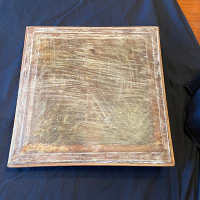 African Ghana TUNABLE Frame Drum TAMALINs 16x16x3.5" & 14x14x3.5" & carrying case image 5