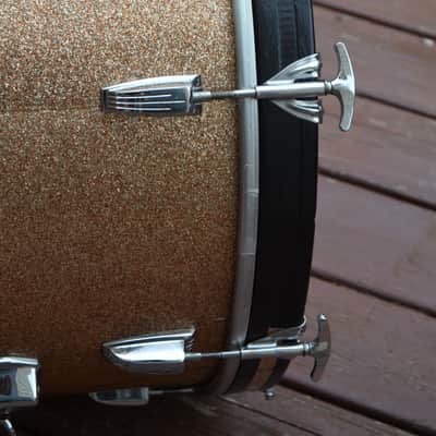 Vintage 1965 Ludwig Champagne Sparkle 22" Super Classic Bass Drum 22 x 14 image 10