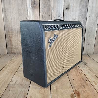 Fender Deluxe Reverb 1965 w/ Cover and Footswitch Serviced Very Good - Black image 3