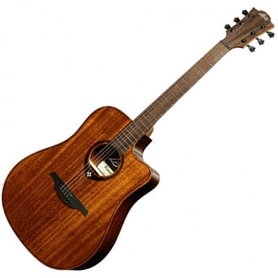 Lag Tramontane T98DCE | Dreadnought Cutaway Acoustic-Electric, Natural. New with Full Warranty! image 3