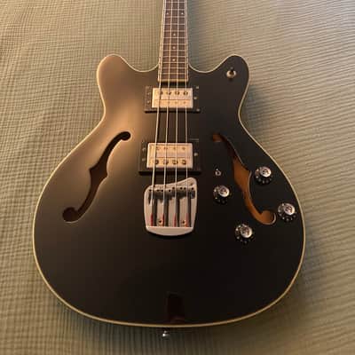 1990s DeArmond by Guild Starfire Bass Short Scale Hollowbody Electric Bass w/Case image 2